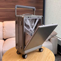 Ensemble de 3 valises et bagages de voyage personnalisés en plastique ABS à motifs, pour échantillon