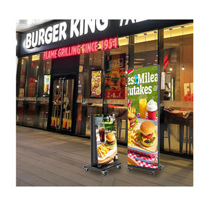 Ruedas de pie P2.5, pantalla de visualización de póster Led para interiores, póster LED Digital plegable para eventos publicitarios - Product Image 6