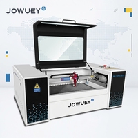 Machine de découpe et de gravure au laser CO2 Jowuey Desktop 7050 avec système rotatif 6040 Ruida CO2 pour acrylique, bois et feuilles