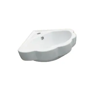 Keramische Sanitair Bloemvorm Kunstbak Badkamer Witte Wastafel