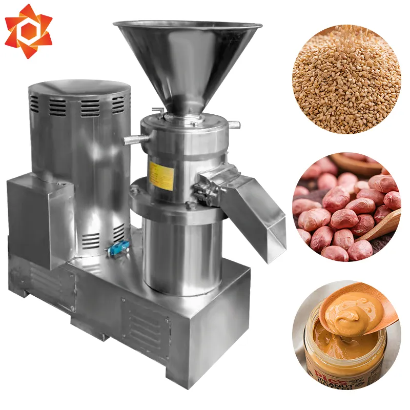 De 200 kg/h de mantequilla de maní de la máquina/línea de producción salsa de almendras/mermelada de cacahuete de procesamiento de molienda de la maquinaria de la máquina