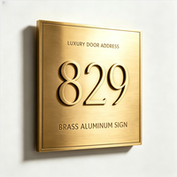 Placa Conmemorativa Personalizada de Latón y Aluminio con Grabado en Relieve 3D, Decoración de Pared Metálica, Letrero con Nombre