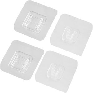 Creative <b>Storage</b> 6*6cm Nano Non-marking Concave Buckle PVC+pc+Acrylic Transparent Single Double Adhesive <b>Wall</b> Kitchen Bathroom - Product Image 1