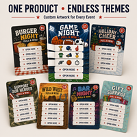 Billets à gratter personnalisés en gros sur le thème du rugby, conception gratuite, billets de tombola sportifs, cartes de jeu à gain immédiat, cartes à gratter