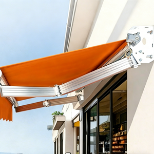 Auvent en acrylique enduit imperméable, design mural extensible électrique, protection solaire pour patio, jardin, <span class=keywords><strong>balcon</strong></span> extérieur - Product Image 5