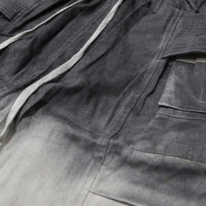 Pantalones Cortos Cargo de Algodón Twill para Hombre con Logotipo Personalizado, Estilo Oversize Holgado, Casual, Verano, Streetwear, Efecto Desgastado por el Sol - Product Image 2