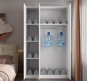 Armoire moderne simple pour la maison, chambre à coucher, <span class=keywords><strong>petit</strong></span> appartement, armoire <span class=keywords><strong>de</strong></span> <span class=keywords><strong>rangement</strong></span> en <span class=keywords><strong>bois</strong></span>, chambre d'enfant, location, armoire personnalisée <span class=keywords><strong>de</strong></span> luxe légère - Product Image 4