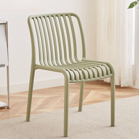 Chaise de loisirs verticale en plastique écologique, confortable, pour restaurant extérieur et salle à manger