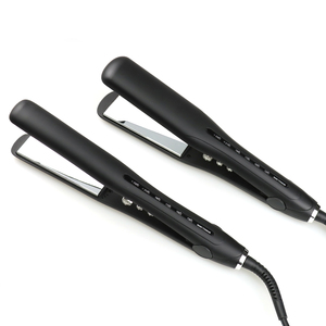 1,5 Zoll Silber Spiegel Nano Titan schwimmende Platte 2 in 1 Haar glätter Eisen mit LED-Anzeige Schnelle Erwärmung - Product Image 1