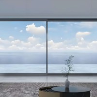 Ventana Corredera Moderna de PVC UPVC Resistente a Huracanes, Doble Vidrio Templado, Marco de Vinilo Anti-UV, Personalizable, Amplia, con Certificación Energy Star