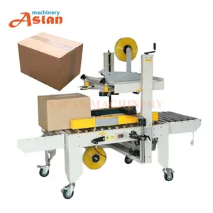 Top and bottom carton box sealing machine paper case box sealer automatic carton sealing machine