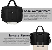 Sac de voyage week-end personnalisé 40L avec compartiment à chaussures pour le sport et les voyages