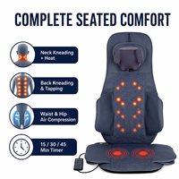 Nouvel Arrivage 2026 – Coussin de Siège Chauffant Portable et Pliable avec Massage Vibrant du Dos Réglable