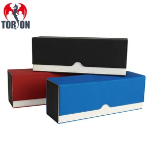 TORSON 600+ Trading Game PU Leather Dragon Shield Cover Trade Card Deck Box Gaming Custom Card Gaming Deck Box