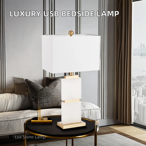 Postmodern Nordic Bedside LED <b>Table</b> <b>Lamp</b> Fabric USB Charging Desk <b>Lamp</b> with Square Fabric Reading for Room Use - Product Image 6