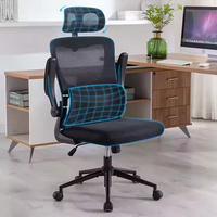 Chaises de bureau ergonomiques de luxe de haute qualité, noires, réglables en hauteur, avec support lombaire, pour le bureau à domicile et les salles de réunion