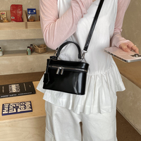 Sac fourre-tout de luxe pour femmes, nouvelle collection, en cuir PU noir, durable, léger, imperméable, avec fermeture éclair, grande capacité