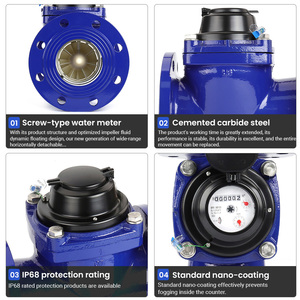 Medidor de Agua Inteligente Woltman DN80-DN300, Conexión Inalámbrica 4G, Lectura Remota, Gran Diámetro, OEM DN80/125/150/200/250/300mm - Product Image 2