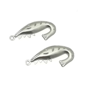 Pendentifs creux en acier inoxydable, formes variées, or et argent, pour la création de colliers, accessoires de bijouterie - Product Image 4