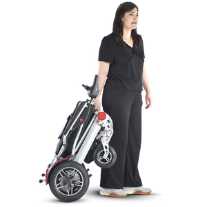 Silla de ruedas todo terreno de alta calidad, silla de ruedas eléctrica plegable, precio barato, silla de ruedas motorizada - Product Image 3