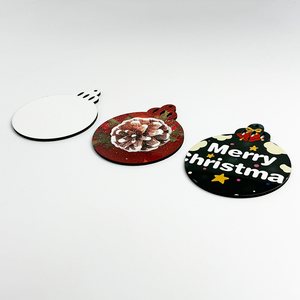 Hai Mặt Bằng Gỗ Trang Trí Mặt Dây Chuyền Tiền Mặt Đăng Ký Trang Trí Thăng Hoa Trống MDF Tùy Chỉnh Tên Giáng Sinh Trang Trí - Product Image 3