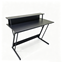 Bureau de jeu ergonomique en Z de 120 cm avec support d'écran pour configuration PC de bureau – Vente en gros usine