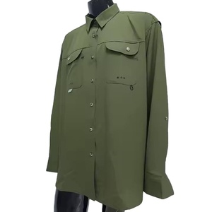 Camicia da Pesca con Protezione Solare ad Alte Prestazioni, Asciugatura Rapida, Protezione UV, Elasticizzata in Poliestere UPF50 per Uomo - Product Image 1