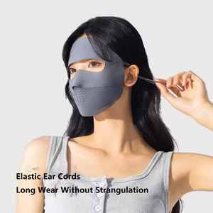 Couverture complète du visage glace soie masque solaire <span class=keywords><strong>voile</strong></span> UV visage kini respirant masque solaire - Product Image 5