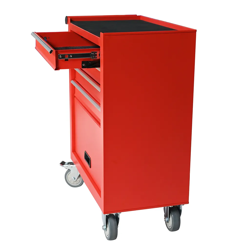 Multicolor Tool Storage Chest Workbench Tool Trolley with Lock for Garage Warehouse Workshop