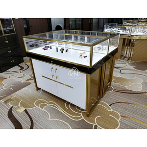 Diseño Interior de Joyería Acrílica Personalizada para Centro Comercial, Acero Inoxidable con Acabado Espejo - Product Image 1