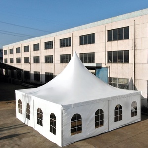 Carpa <span class=keywords><strong>de</strong></span> Boda Tipo Pagoda Blanca Impermeable <span class=keywords><strong>de</strong></span> 6x6m, 8x8m, 10x10m, Venta al Por Mayor, Económica, <span class=keywords><strong>de</strong></span> Aluminio, para Grandes Eventos, Ferias Comerciales, <span class=keywords><strong>PVC</strong></span> - Product Image 1