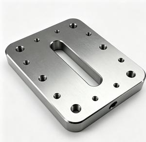 Brida hexagonal de aluminio mecanizada por CNC personalizada con orificio central y seis orificios de montaje, piezas de repuesto para motocicleta mecanizadas por CNC - Product Image 3