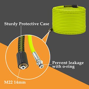 Tuyau de rechange pour nettoyeur haute pression de 50 pieds, sans plis, compatible avec <span class=keywords><strong>Karcher</strong></span> <span class=keywords><strong>K2</strong></span> K3 K4 K5 K6 K7 - Product Image 6