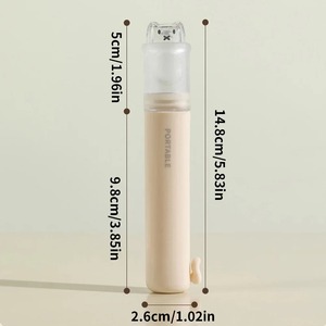 Ensemble de brosses à dents portables 2-en-1 avec rangement pour dentifrice, essentiel pour les voyages d'affaires et les déplacements, poils doux - Product Image 6