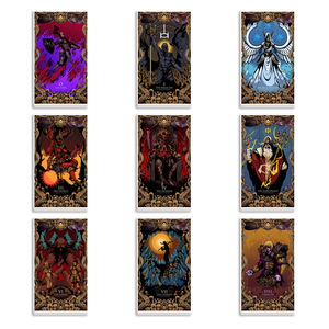 Accesorios de resina Planar con patrón de <span class=keywords><strong>Tarot</strong></span>, materiales hechos a mano, accesorios artesanales para funda de teléfono de fiesta, resina Planar plana - Product Image 2