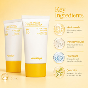 <span class=keywords><strong>Crème</strong></span> <span class=keywords><strong>solaire</strong></span> clarifiante SPF50 à la niacinamide et à l'acide tranexamique, sans traces blanches, <span class=keywords><strong>non</strong></span> collante, marque privée OEM ODM - Product Image 3