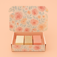 Boîtes d'emballage pliables en carton ondulé personnalisées avec couleur de remplissage, gaufrage à chaud doré, pelliculage brillant effet dépoli et éponge en fourrure recyclée
