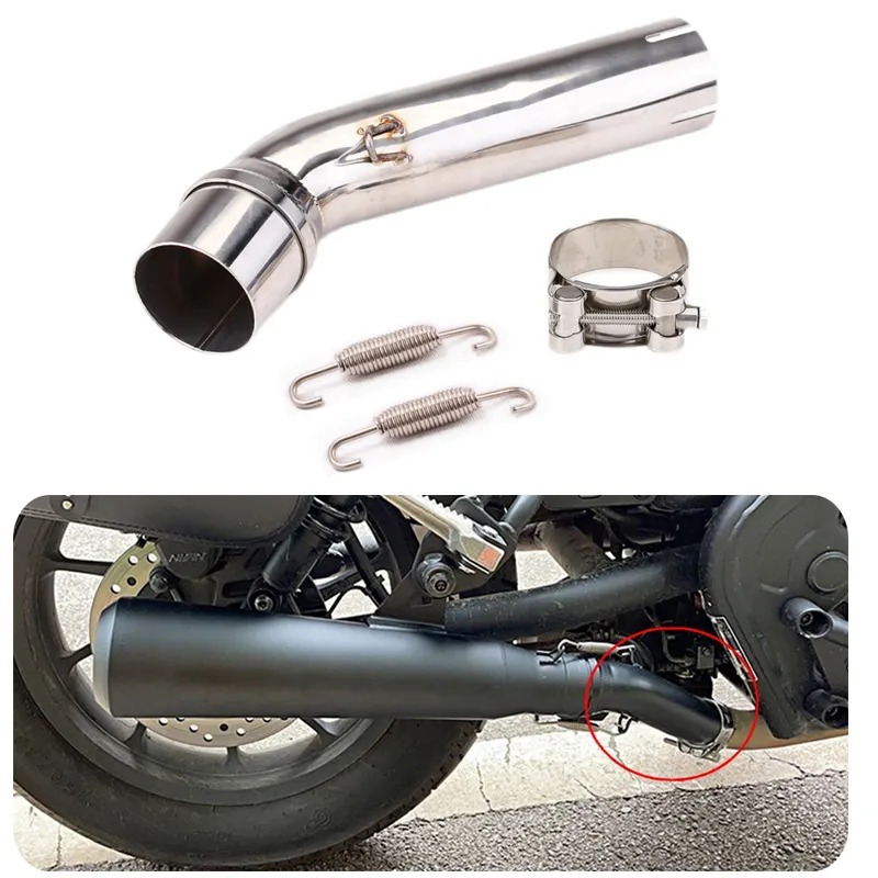 Đối với Honda cmx1100 cmx500 cmx300 REBEL 1100 500 300 xe máy ống xả Muffler thoát Moto giữa liên kết ống kết nối bộ chuyển đổi ống