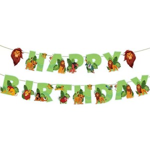 Bannière de décoration de fête d'<span class=keywords><strong>anniversaire</strong></span> pour enfants sur le thème du <span class=keywords><strong>Roi</strong></span> <span class=keywords><strong>Lion</strong></span> de la jungle Simba, ballon en latex, décoration de gâteau, jouets pour baby shower, globos - Product Image 4