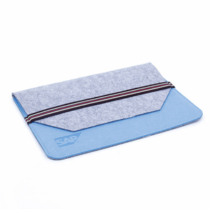 Sac pour ordinateur portable pliable en feutre de polyester multifonctionnel de nouvelle conception avec fermeture à glissière, style européen pour l'utilisation d'ordinateurs portables - Product Image 4