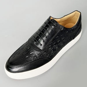 Zapatillas Casuales de Skateboarding para Hombre, de Cuero Genuino, con Diseño Especial, Punta Redonda, Cordones, Retro, Suela Gruesa, Hechas a Mano - Product Image 6