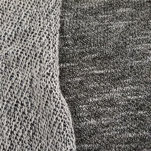 Tissu en jersey bouclé français 80% polyester 20% coton - Product Image 1