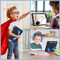 Étui antichoc pour enfants avec motif anime pour iPad 10.2 7e, 8e et 9e génération avec support pliable, sangle d'épaule, coque de protection robuste OEM ODM
