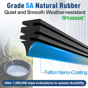 <span class=keywords><strong>Essuie</strong></span>-glaces de voiture à longue durée de vie, 99 % graphite, épais pour l'hiver, bord en graphite, durée de vie de 18 mois, sans traces sur Tesla Model Y/VW <span class=keywords><strong>Tiguan</strong></span>, commandes en gros - Product Image 6