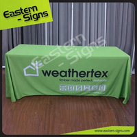 Promotion : Housses de table personnalisées 4ft/6ft/8ft, Housses de table ajustées, Housses de table extensibles 8ft par sublimation, Housses de table pour salons professionnels
