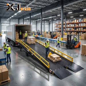 6-15ton 1.1-1.8m regolabile scarico carico mobile contenitore dock yard camion <span class=keywords><strong>auto</strong></span> rampa di sollevamento della piattaforma - Product Image 2