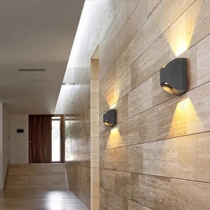 Lampe murale d'extérieur LED à double tête en aluminium à énergie solaire <span class=keywords><strong>Spot</strong></span> étanche pour cour balcon <span class=keywords><strong>allée</strong></span> villa <span class=keywords><strong>jardin</strong></span> <span class=keywords><strong>jardin</strong></span> - Product Image 4