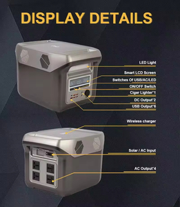 1500W Wireless Portable <b>Solar</b> Power Station Outdoor Camping Lithium Battery Home <b>Generator</b> with AC Output <b>Solar</b> <b>Panel</b> Source - Product Image 4