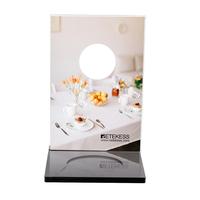 Boutons d'appel sans fil de bureau Retevis TD024 avec boîtier PMMA, portée 500m, compatibles avec la personnalisation du LOGO/du menu/de la publicité