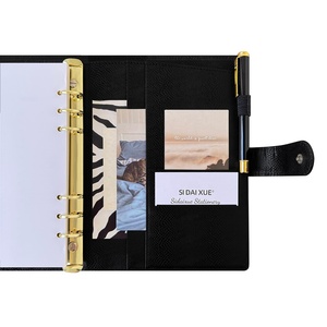 Agenda de Cuero PU Premium con 6 Anillas, Recargable, 2026, A5, Planificador de Presupuesto, Impresión Personalizada con Encuadernación de Hojas Sueltas - Product Image 6